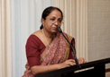 HC Mrs. Sujatha Singh addressing the gathering at the Reception in the High Commission of India Canberra on 30 March 2011.