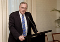 Mr. Mark Pierce DFAT addressing the gathering at the Reception in the High Commission of India Canberra on 30 March 2011.