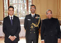 Mr. TarunKumar,First Secretary (Community and Welfare), Defence Adviser Capt Paul Samuel, IN and Mr. Vinod Kumar Sharma, Deputy High Commissioner