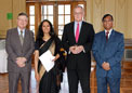 HE Amb Rubem Correa Barbosa, Ambassador of Brazil,  Ms Padma Menon, Mr Mark Pierce, Asst Secretary, DFAT and Dr SK Behera, Consul General, Melbourne