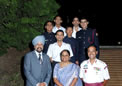 Mrs Sujatha Singh HC, with DA and visiting officers and cadets during reception at HCI on 20 Nov 2010