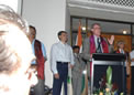 Hon. John Faulkner addressing the guests during the Reception in Honour of Indian Cricket Team on 12 Jan 2008