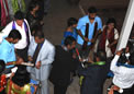 Mr Rahul Dravid signing a bat during reception at HCI on 12 Jan 2008