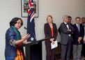 Mrs. Sujatha Singh, HC addressing the guests on 24 Sep. 2008