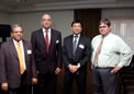 Shri V.K. Sharma Deputy High Commissioner with Indian community delegates at Hotel Hyatt  28 Oct 2009