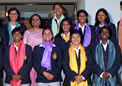 Mrs Sujatha Singh, High Commissioner of India with Indian Women Cricket Team at  HCI on 06 Nov 2008