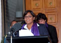 Ms Purnima Rau Manager of the Indian Women Cricket team addressing the gathering at HCI on 06 Nov 2008