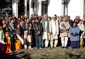 Indian community at flag hoisting ceremony on the ocassion of Independence Day at HCI on 15 Aug 2008