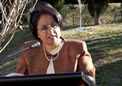 Mrs Sujatha Singh, High Commissioner of India addressing the Indian community at flag hoisting ceremony on the ocassion of Independence Day  on 15 Aug 2008