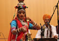 An Artist from Rajasthani Group performing with Jhanjars at Canberra on 06 Nov 2010